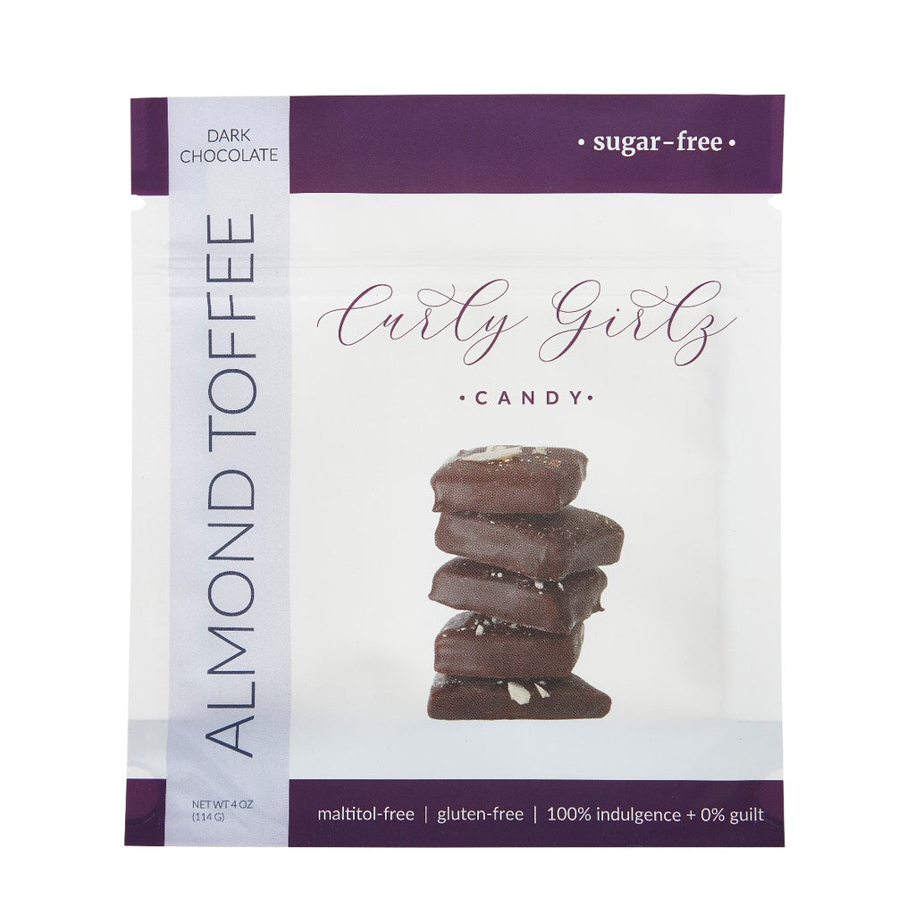 Almond Toffee - Curly Girlz Candy Inc